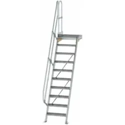 MUNK Aluminium-Treppe Plattform 60° 10 Stufen