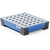 Denios Kleingebindewanne classic-line aus Stahl, lackiert, m. verzinktem Lochblech, 10 Liter, 500x400x95