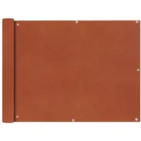 vidaXL Balkon-Sichtschutz 90 x 600 cm Terrakotta-Rot Oxford-Gewebe