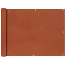 vidaXL Balkon-Sichtschutz 90 x 600 cm Terrakotta-Rot Oxford-Gewebe