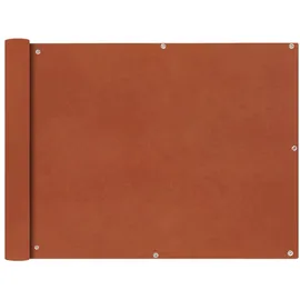 vidaXL Balkon-Sichtschutz 90 x 600 cm Terrakotta-Rot Oxford-Gewebe
