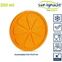 San Ignacio LEKNES - Kühlblock Gefrierakkumulator 250ml Orange