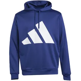 adidas Men's Big Logo French Terry HOODED TRACKSUITS, dark blue, XL