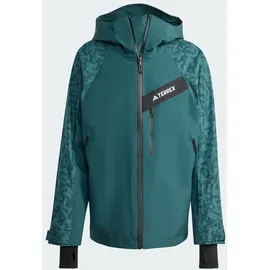 adidas Terrex Herren Techrock Hybrid Primeknit Climaproof Jacke (Größe M, gruen)