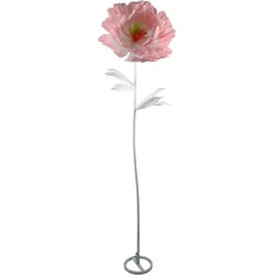 Dekofigur AM DESIGN "Mohnblüte aus Papier", rosa, B:40cm H:180cm T:40cm, Papier, Dekofiguren, handgefertigte Osterdekoration