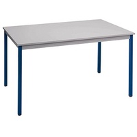 Sodematub Mehrzwecktisch lichtgrau, blau rechteckig, Vierkantrohr blau, 160,0 x