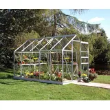 Halls Gewächshaus Popular - 6.2 m2 Alu mit 3 mm Blankglas