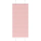 vidaXL Plissee Rosa 65x100 cm Stoffbreite 64,4 cm Polyester, Faltrollo, Klemmfix, Plisseerollo, Jalousie, Rollo, Plisseerollo für Fenster
