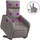 vidaXL Massagesessel mit Aufstehhilfe Polyester 89,5 x 95,5 x 0 cm Taupe