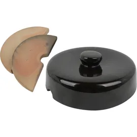 Kirschen Schmitt Deckel für Gärtopf 30 L - Modisch, Braun, Stein, Snap-verschluss, Kompost-eimer-deckel