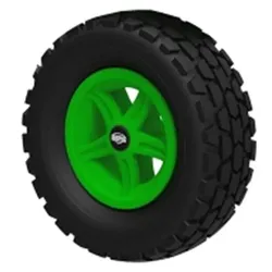 BERG Gokart Komplettrad Offroad für X-Plore mit grüner Felge ERSATZTEIL