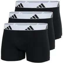 adidas Active Flex Cotton Trunk Schwarz/Weiß M 3er Pack