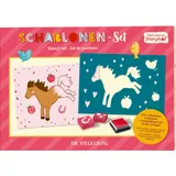 Die Spiegelburg Schablonen-Set - Mein kl. Ponyhof
