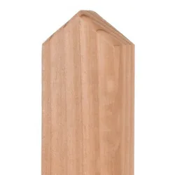 Douglasie Zaunlatten Luzern 3 x 5 x 150 cm – Zaunlatte aus Douglasie, naturbelassen – spitze Zaunbretter – Holzlatte für Zäune