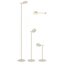 NORTHPOINT 3 in 1 LED Akku Stehlampe dimmbar Wandleuchte Tischlampe beige