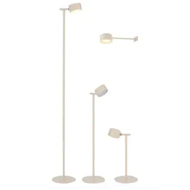 NORTHPOINT 3 in 1 LED Akku Stehlampe dimmbar Wandleuchte Tischlampe beige