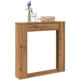 vidaXL Kaminumrandung Artisan-Eiche 100 x 20 x 100 cm Holz