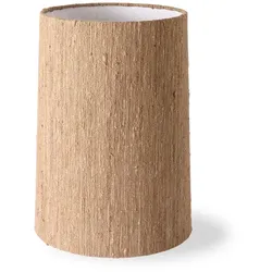 HKliving - Tischleuchtenschirm Seide, Ø 32 cm, braun