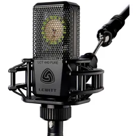 Lewitt LCT 440 Pure - XLR-Kondensatormikrofon mit 1" Kapsel - Ideal für Gesang, Instrumente, Podcasting & Streaming - Inklusive Mikrofonspinne, Popschutz, Windschutz & Transporttasche