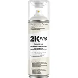 2K PRO 2K Spraydose 400ml - 2 Komponenten Sprühlack, Schnelltrocknender Spritzlack, UV-Beständig, Stoss- und Kratzfest | RAL9010 - Reinweiss Glanz