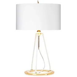 Ferrara Tischleuchte weiß, gold poliert 737mm Elstead Lighting FERRARA-TL-WPG