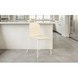 Uno Esszimmerstuhl stapelbar Fenya , creme , Maße (cm): B: 51 H: 84,5 T: 54.3