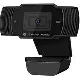 Conceptronic AMDIS 720p HD Webcam Schwarz