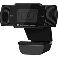 Conceptronic AMDIS 720p HD Webcam Schwarz