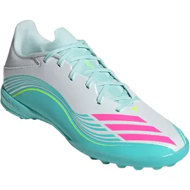 adidas F50 Messi League TF Herren Cloud White/Lucid Pink/Flash Aqua 48