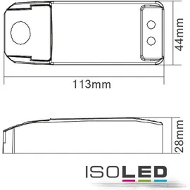 ISOLED Isolierte 12 V/AC, 0–70 W, Transformator, LED-Treiber ohne Mindestlast, kein LED-Flimmern und kein Transformatorgeräusch, dimmbares Netzteil, Blau