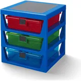 LEGO Schubladenbox 34,6 x 34,6 x 37,9 cm 4-tlg. blau