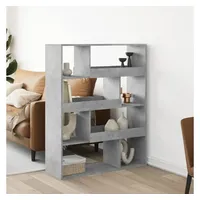 vidaXL Bücherregal 100 x 33 x 125,5 cm Grau