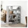vidaXL Bücherregal 100 x 33 x 125,5 cm Grau