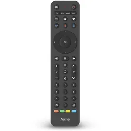 Hama Universal-Fernbedienung TV Infrarot für 4 Geräte,ernfähig App-Tasten