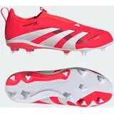 Adidas Predator League Laceless Fg/mg Kinderfußballschuhe - Lucid Red / Cloud White / Core Black - 34