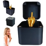 Mittelfinger Box,Mittelfinger In Einer Box, Middle Finger Surprise Gift Box,Mittelfinger Geschenk,Spoof Hand Pop up Gift with Box for Adults,Novelty Fun Prank Gift für Office Desk Decor Home Décor