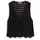 Tom Tailor Strickwesten mit Lochmuster Schwarz L