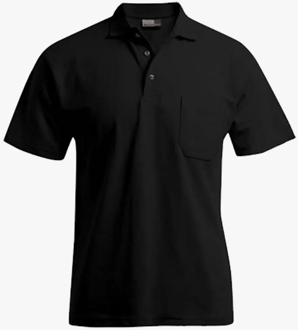 Promodoro - Polo mit Brusttasche - Black / S
