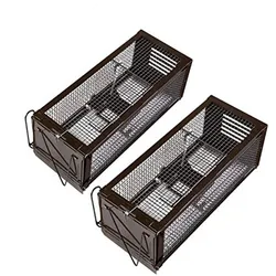 RatzFatz® 2MTBSL20, 2X Lebendfalle Mausefalle, Rattenfalle, ? Sieger 2021 ? XXL, Profi, Garten & Haus, Tierfalle Set, u.a. Hasen & Hamster, Sensibilität einstellbar, Mehrfach, Lebend, Jagd, Käfig