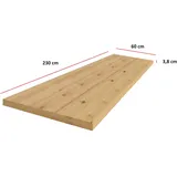 Küchen-Preisbombe Küchen Arbeitsplatte 230cm 38 mm Küchenzeile Küchenblock Eiche Artisan Eko Stilo