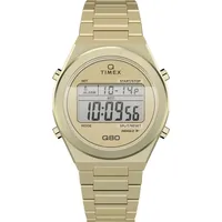 Timex Digitaluhr »CONTINENTAL Q80 Quarzuhr, Armbanduhr, Herrenuhr,Edelstahlarmband,analog
