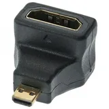 Delock Adapter HDMI-A Buchse zu D Stecker 90 Grad gewinkelt