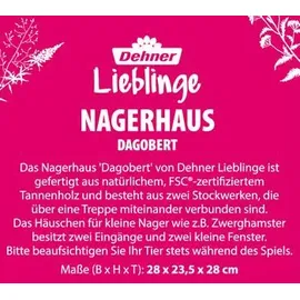 Dehner Nagerhaus Dagobert 28 cm natur