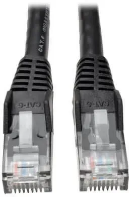 Eaton Tripp Lite Series Cat6 Gigabit Snagless Molded (UTP) Ethernet Kabel (RJ45 Stecker/Stecker), Schwarz, 25 ft. (7.62 m)