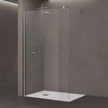 doporro Bremen02K Walk-In-Dusche 50 x 200 cm ESG-Sicherheitsglas Klarglas