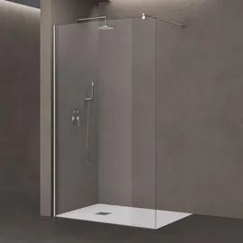doporro Bremen02K Walk-In-Dusche 50 x 200 cm ESG-Sicherheitsglas Klarglas