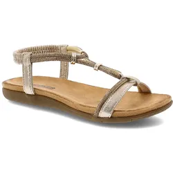 Goldene Sandalen Artiker Flache Schuhe, 38