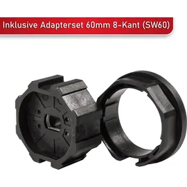 Inovatec GmbH INOVATEC Rollladenmotor Set INO-M-4013 mit höhenverstellbarem Abrolllager - Blau