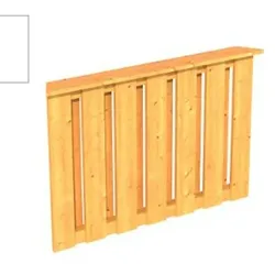 Skan Holz Brüstung Deckelschalung zu Pavillion Colmar natubelassen