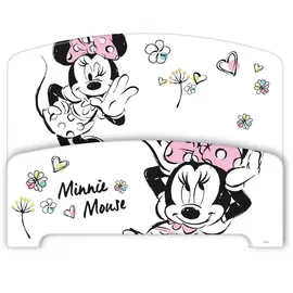 Arditex Kinderbett Disney Minnie Mouse 70 x 140 cm Holz lackiert weiß